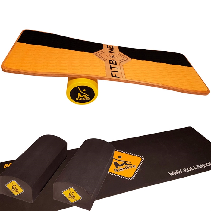 ROLLERBONE FITBONE CLASSIC BALANCE BOARD SÆT (BLOK + TÆPPE)