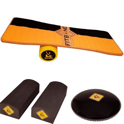 ROLLERBONE FITBONE CLASSIC BALANCE BOARD SÆT (BLOK + SOFTPAD)