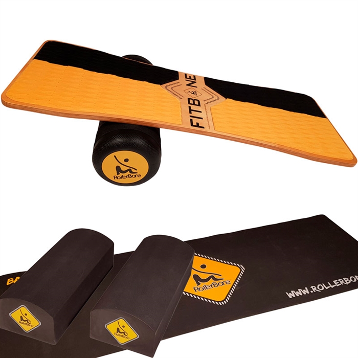 ROLLERBONE FITBONE PRO BALANCE BOARD SÆT (BLOK + TÆPPE)