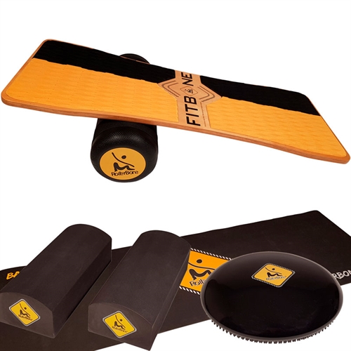 ROLLERBONE FITBONE PRO BALANCE BOARD SÆT (BLOK + TÆPPE + SOFTPAD)