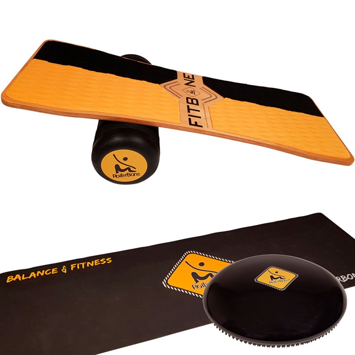 ROLLERBONE FITBONE PRO BALANCE BOARD SÆT (TÆPPE + SOFTPAD)