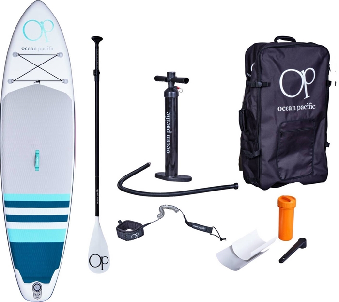 Ocean Pacific Malibu All Round 10\'6 (Hvid/Grå/Teal)