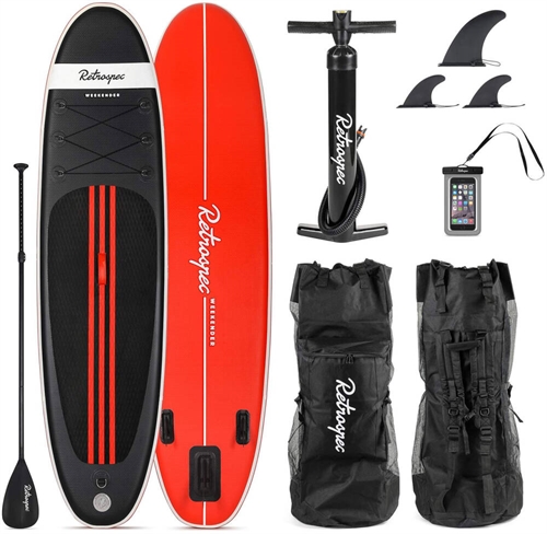 Retrospec Weekender 10' Oppustelig Paddle Board Black